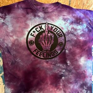 F your feelings tie dye tee